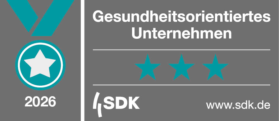 Siegel für gesundheitsorientiertes Unternehmen